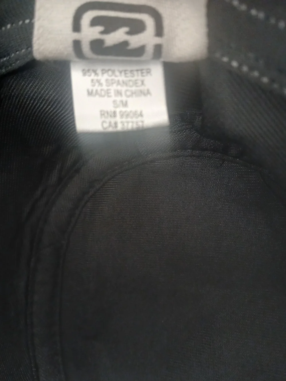 Billabong Black Pinstripe Bucket Hat with White Stitching